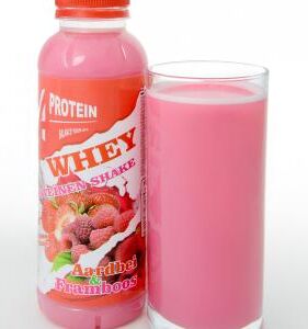 Whey diet shake aardbei framboos