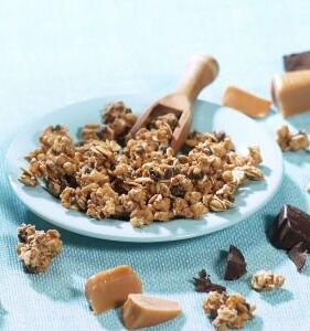 Muesli chocolade karamel voordeelpot